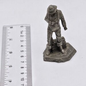 Vintage Franklin Mint Saturday Evening Post Pewter Figurine Big Lobster Catch